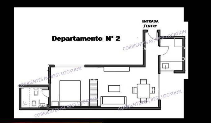 Corrientes Av, Best Location Buenos Aires Bagian luar foto